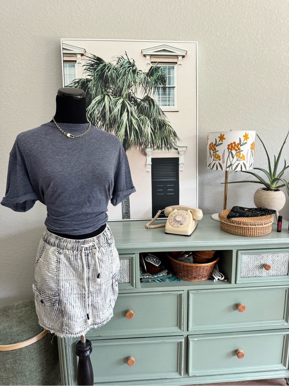 We The Free Heather Slate Gray Short Sleeve Tee size XS oversized